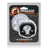 OXBALLS - Cockring "Ultraballs - 2er-Pack" (transparent + schwarz)