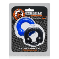 OXBALLS - Cockring "Ultraballs - 2er-Pack" (blau + schwarz)