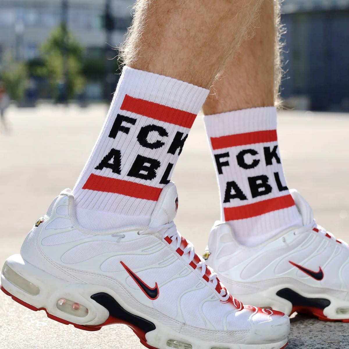 SK8ERBOY - Socken I FCK ABL I weiß I EU 43-46
