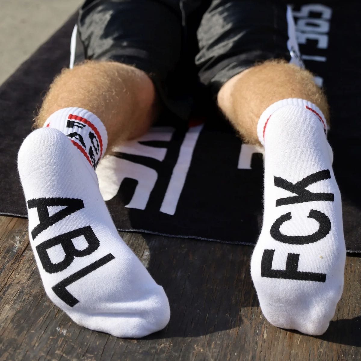 SK8ERBOY - Socken I FCK ABL I weiß I EU 43-46