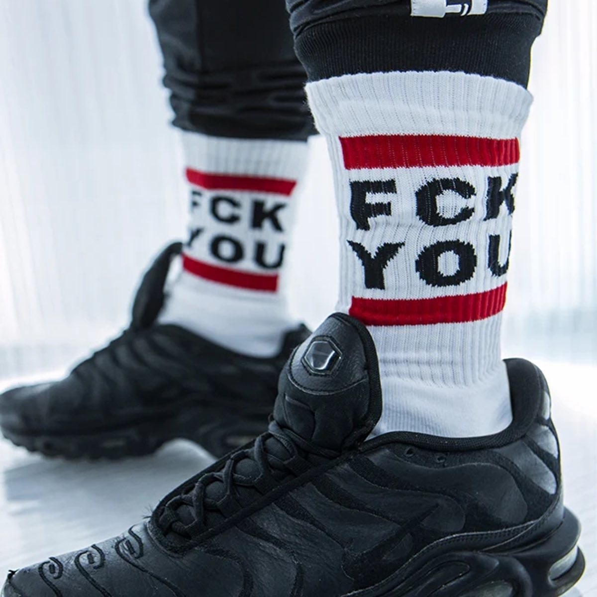 SK8ERBOY - Socken I FCK YOU I weiß I EU 43-46