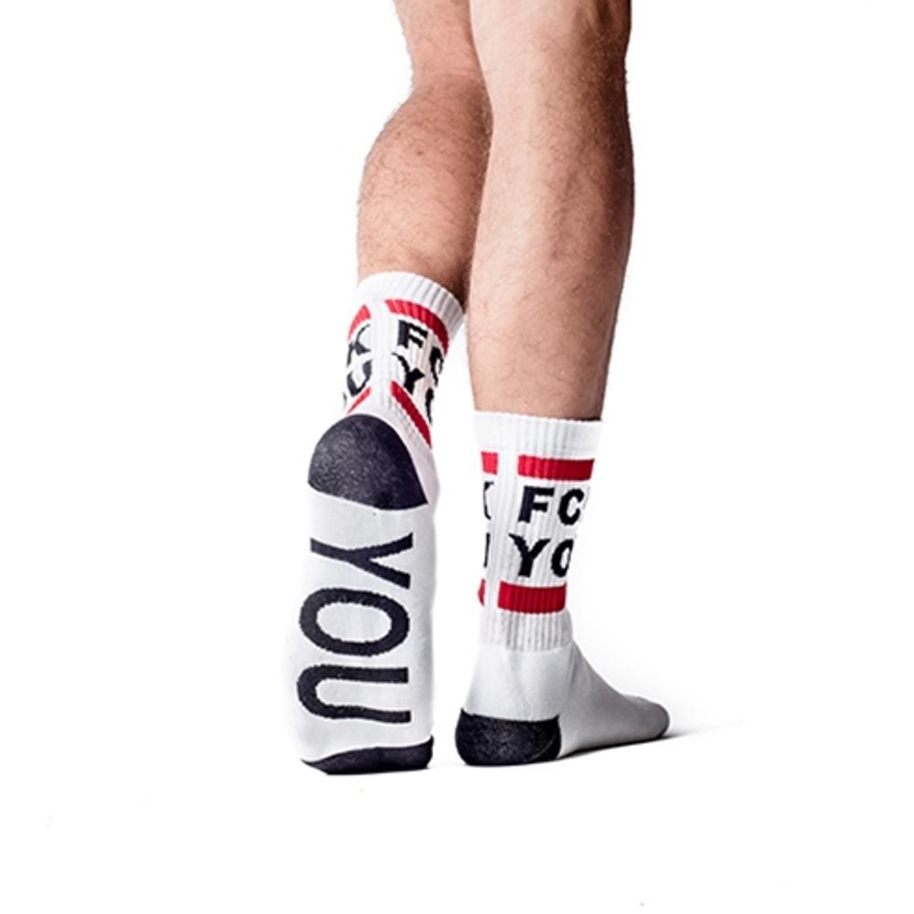 SK8ERBOY - Socken I FCK YOU I weiß I EU 47-50