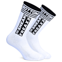 SNEAKFREAXX - Socken I Bottom Classic I weiß-schwarz