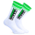 SNEAKFREAXX - Socken I Big Stripe I weiß-neongrün