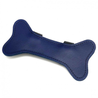 THE RED - Leder PuppyPlay-Harness-Knochen (blau)