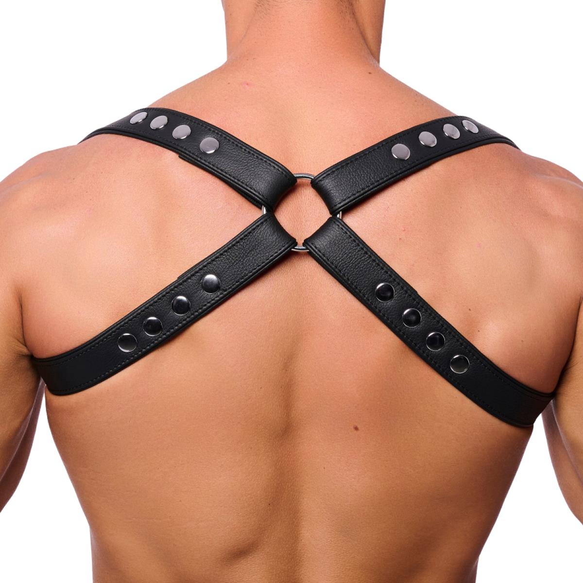 THE RED - Schulter-Harness I Butterfly I Leder I schwarz