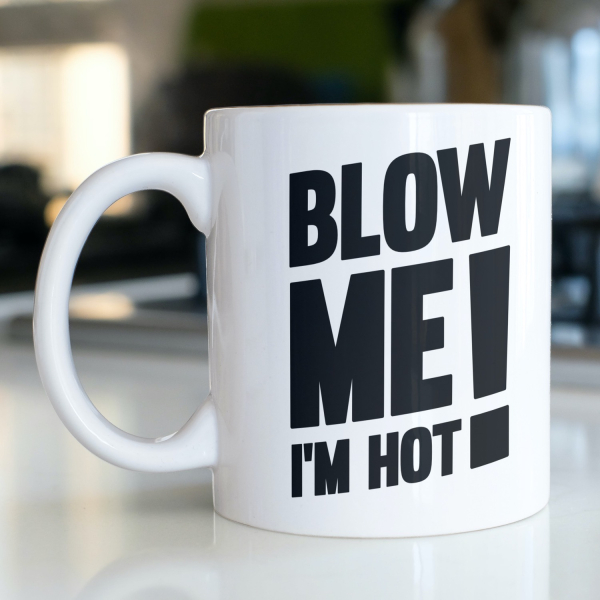 BENSWILD - Tasse "Blow Me I´m Hot!" (weiß)