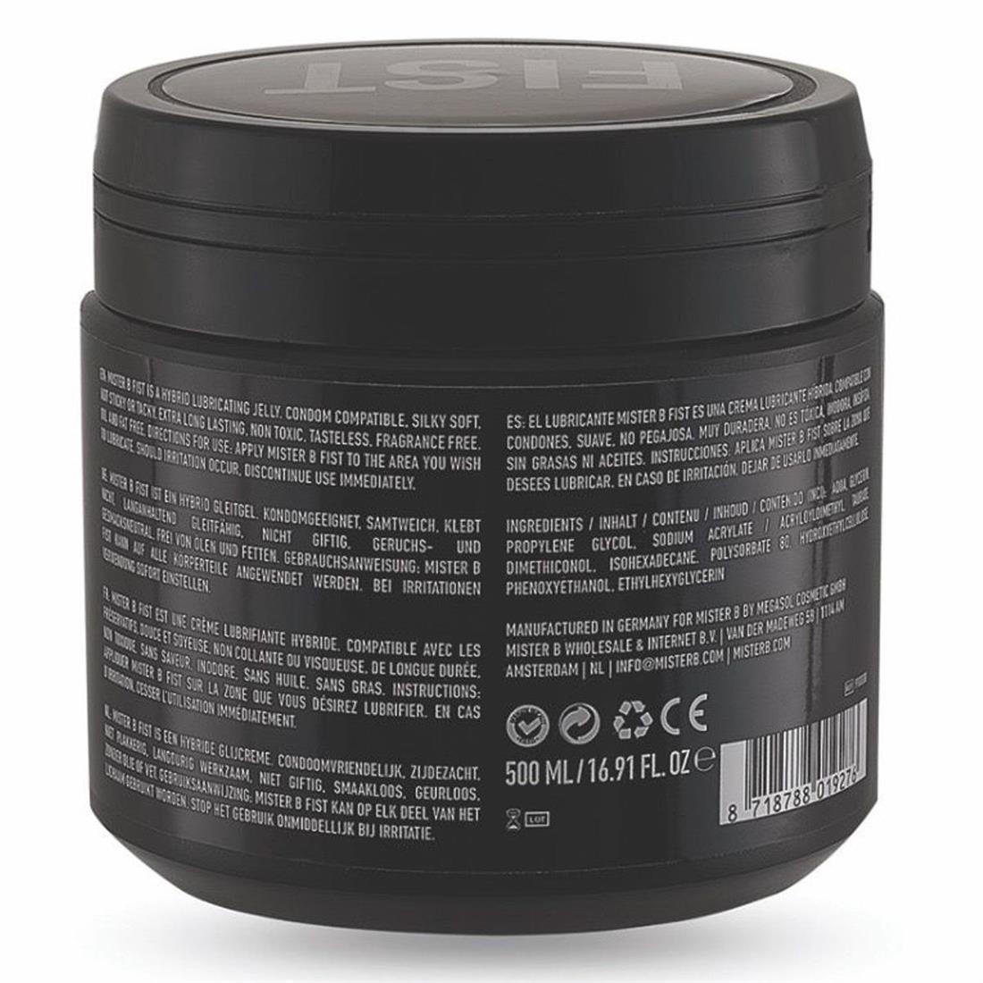 MISTER B - Fist-Extreme-Lube Gleitcreme I 500-ml Dose - BENSWILD
