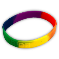 Pride-Gummi-Armband in Regenbogenfarben