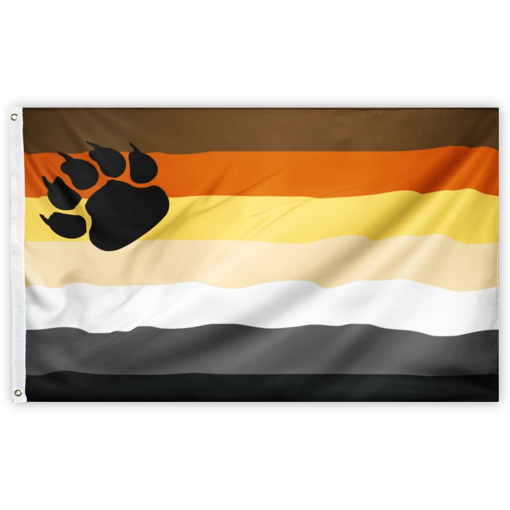 PRIDE-Flagge I Bären-Fetish I 90 x 150-cm