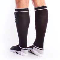 BRUTUS - Socken "Gas-Mask-Party-Socks" (schwarz-weiß)