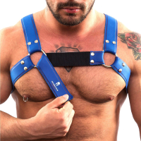 SPARTAS - Brust-Harness (blau)