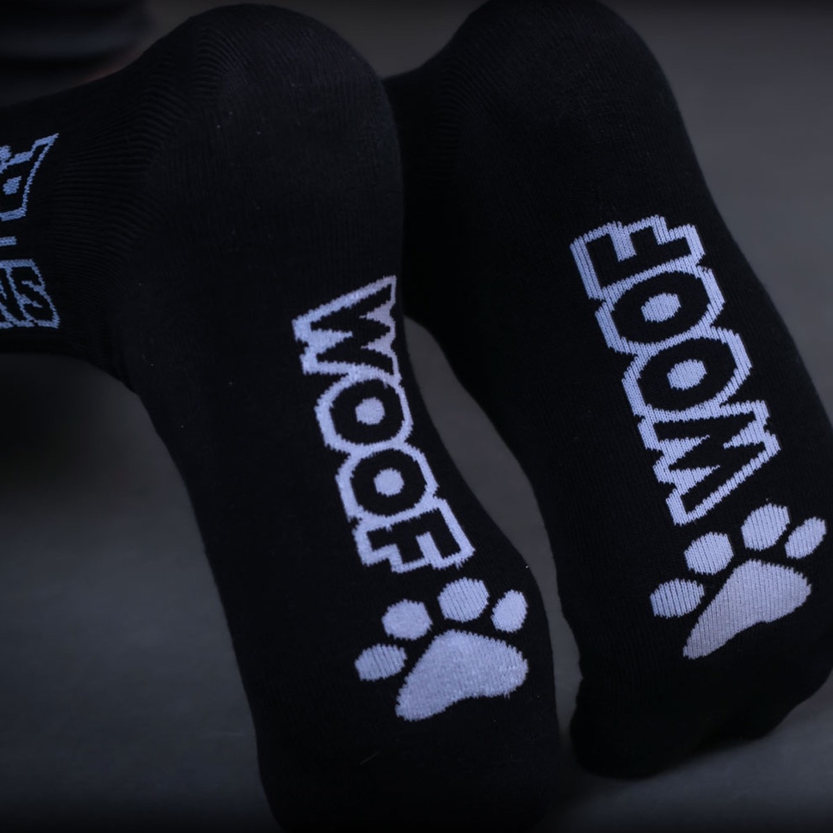 SNEAKFREAXX - Socken I Puppy-Play I schwarz-weiß