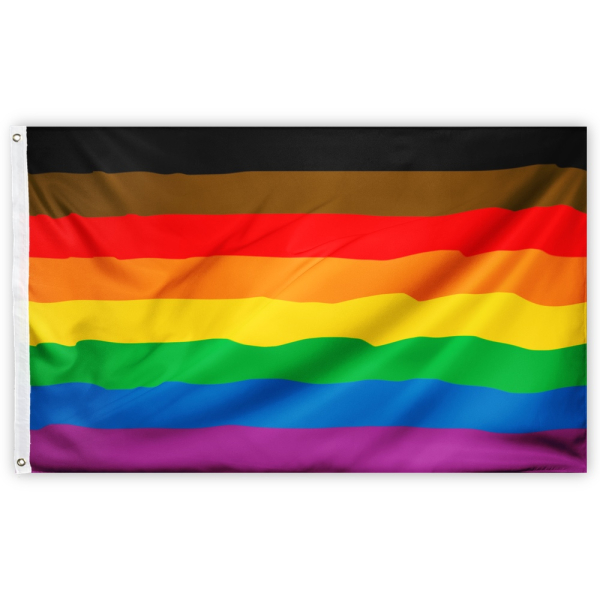 Philadelphia Pride-Regenbogen Flagge I 90 x 150-cm