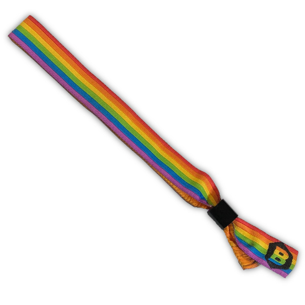 BENSWILD - Stoff-Armband in PRIDE-Regenbogenfarben