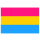 Aufkleber-Sticker - Pansexuell Pride-Flagge I 5 x 7,6-cm