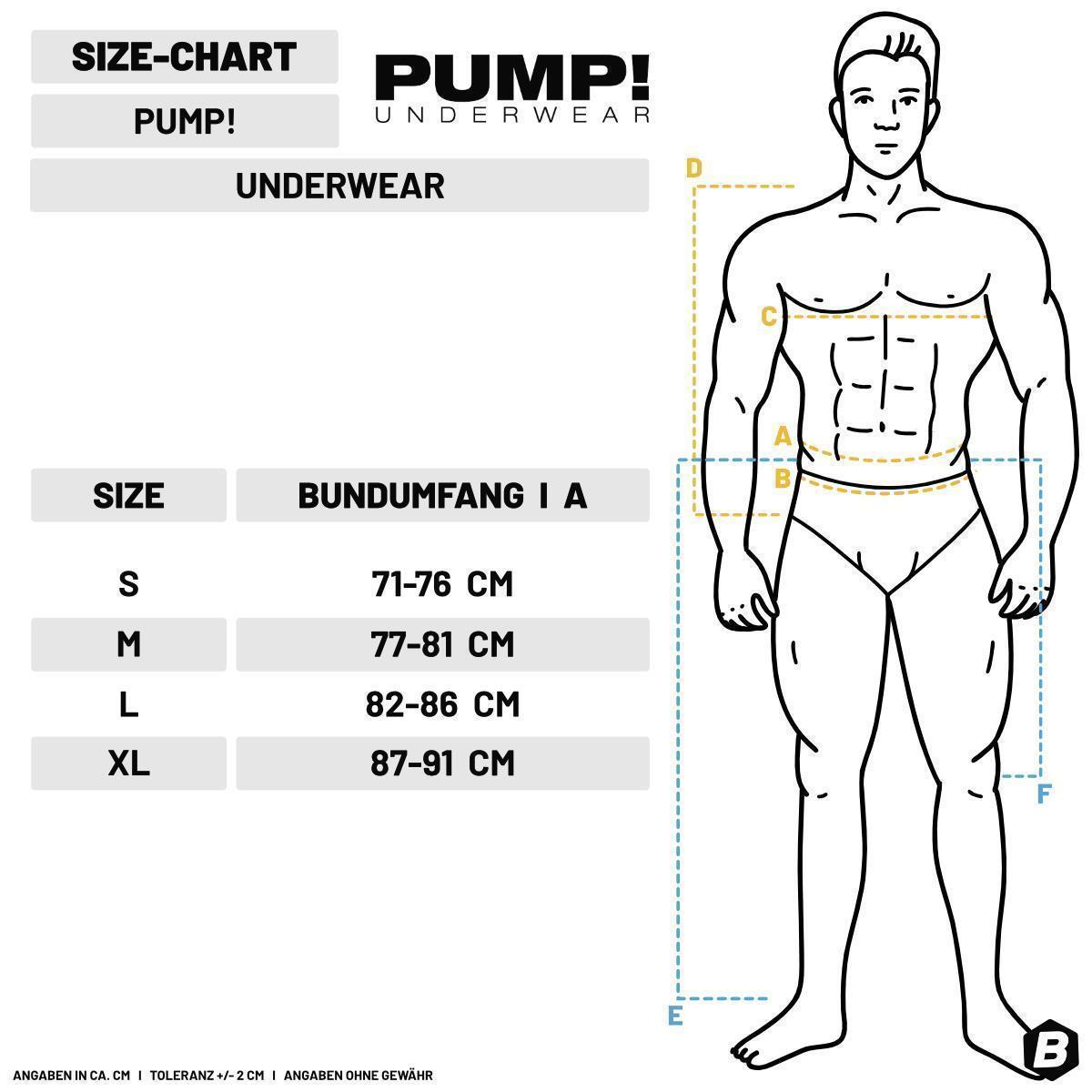 PUMP! - Boxershort "Circuit Touchdown" (rot) M