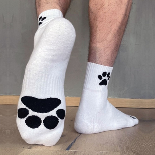 SK8ERBOY - Short Socken I Puppy-Play-Edition I weiß