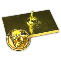 Premium Pin - Bären-Flagge I gold