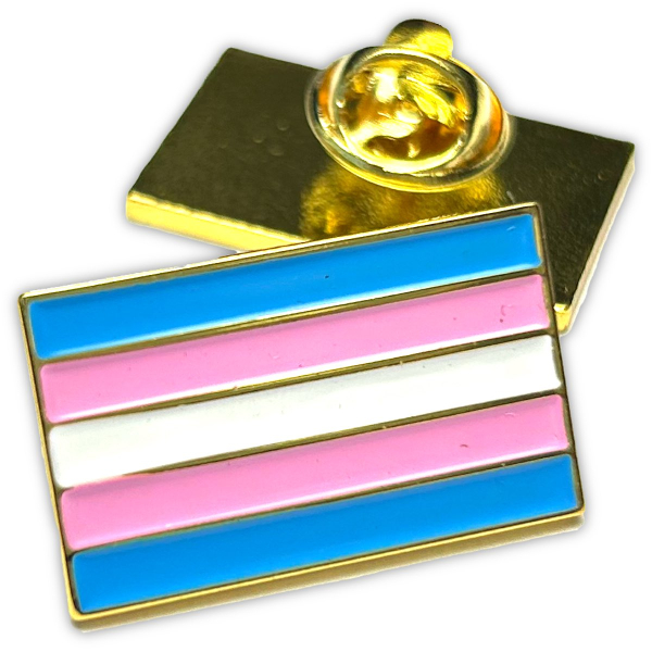 Premium Pin - Transgender Pride-Flagge I gold