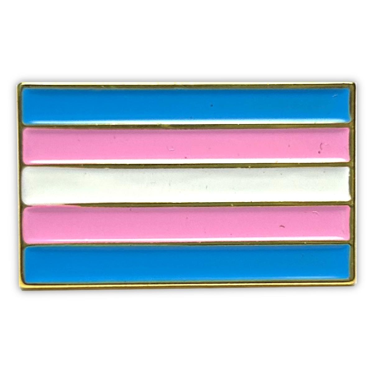 PRIDE - Premium Pin I Transsexuell-Flagge I gold