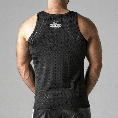 LOCKER GEAR - Mesh Tanktop I schwarz-weiß I XL