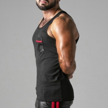 LOCKER GEAR - Mesh Tanktop I rot M