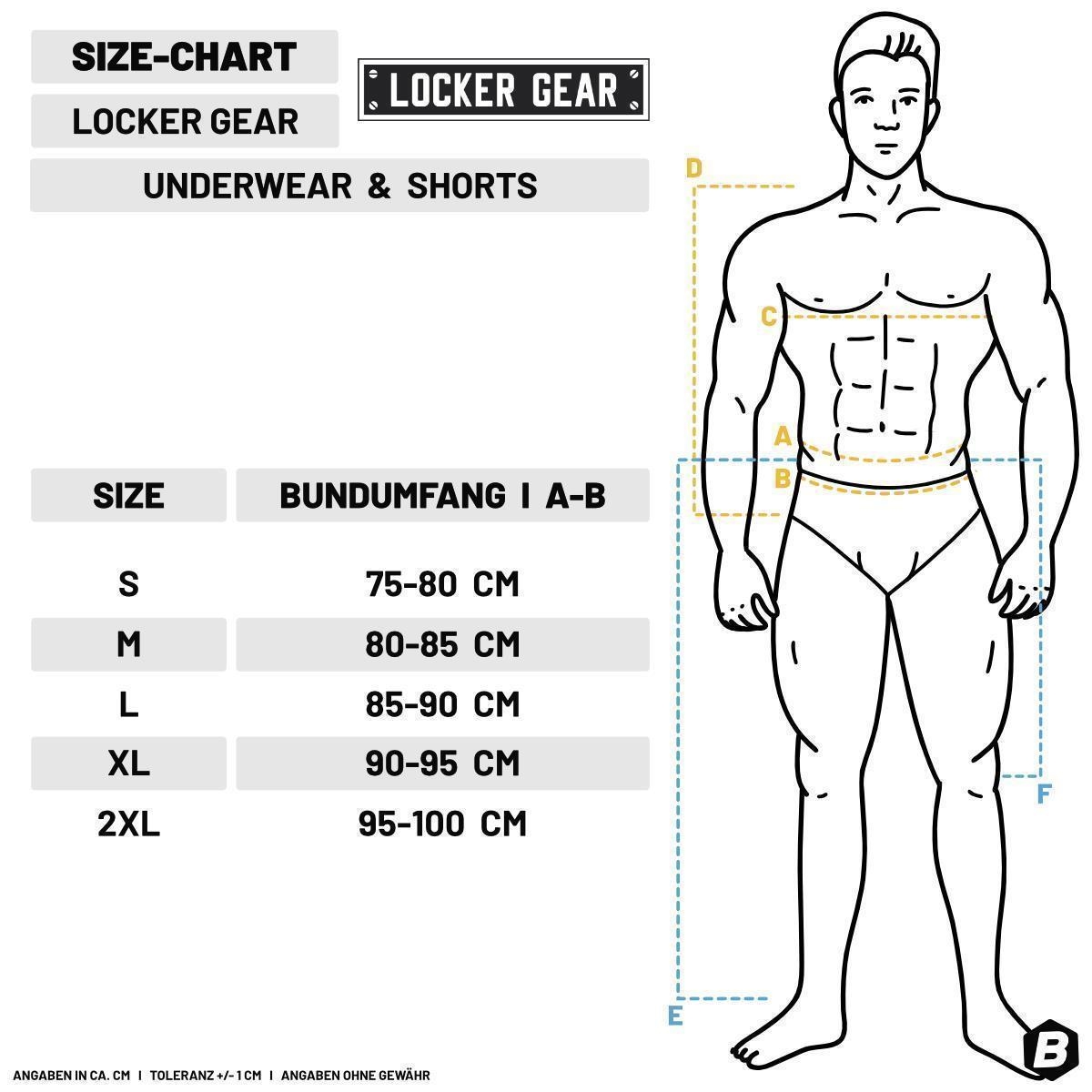 LOCKER GEAR - Back-Zip Short I Full Access I blau XXL