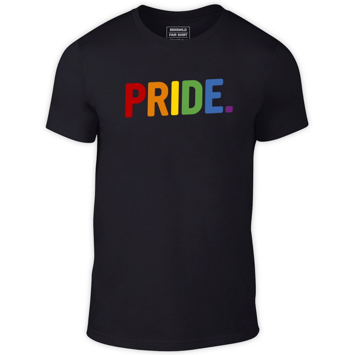 BENSWILD - T-SHIRT I PRIDE. I Front-Print I schwarz XL
