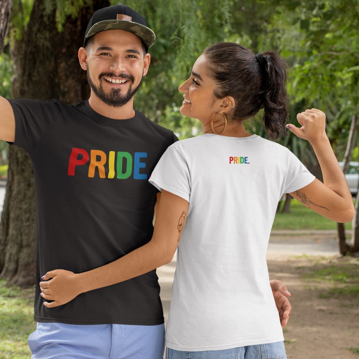 BENSWILD - T-SHIRT I PRIDE. I Front-Print I schwarz XL