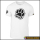 BENSWILD - Custom Puppy-Play T-Shirt I Pfote + Name I Outline I weiß I Front-Print