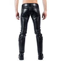MISTER B - Leather Pant I FXXXer Jeans I schwarz I