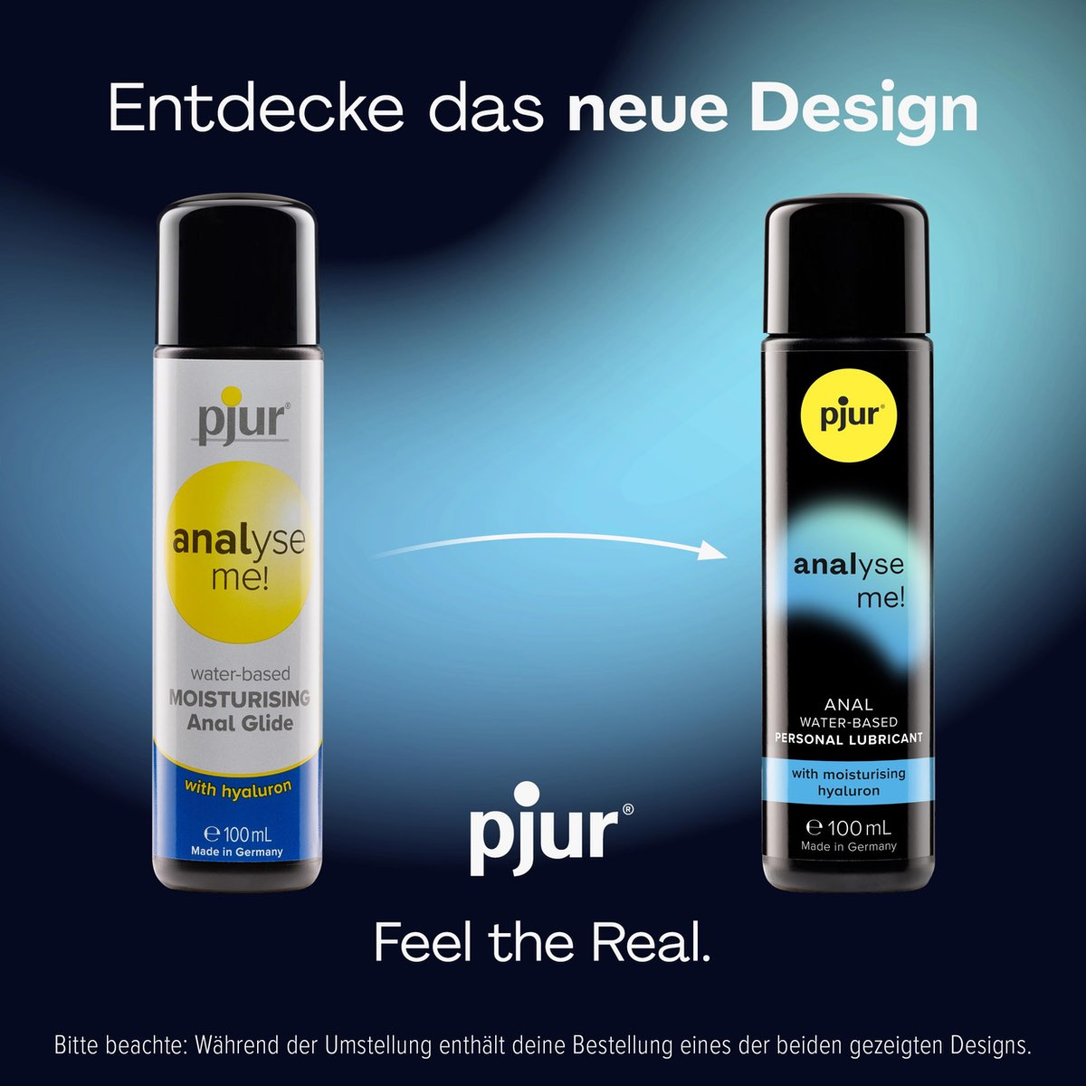PJUR - Moisturising Aqua-Anal-Gleitgel I Analyse me! I 100-ml Flasche