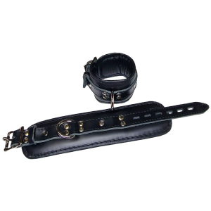 MISTER B - Lockable Leather Fußfesseln I schwarz