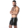 LOCKER GEAR - Kunstleder Cargo Short I Punch Hole Leatherette I schwarz I