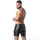 LOCKER GEAR - Kunstleder Cargo Short I Punch Hole Leatherette I schwarz I