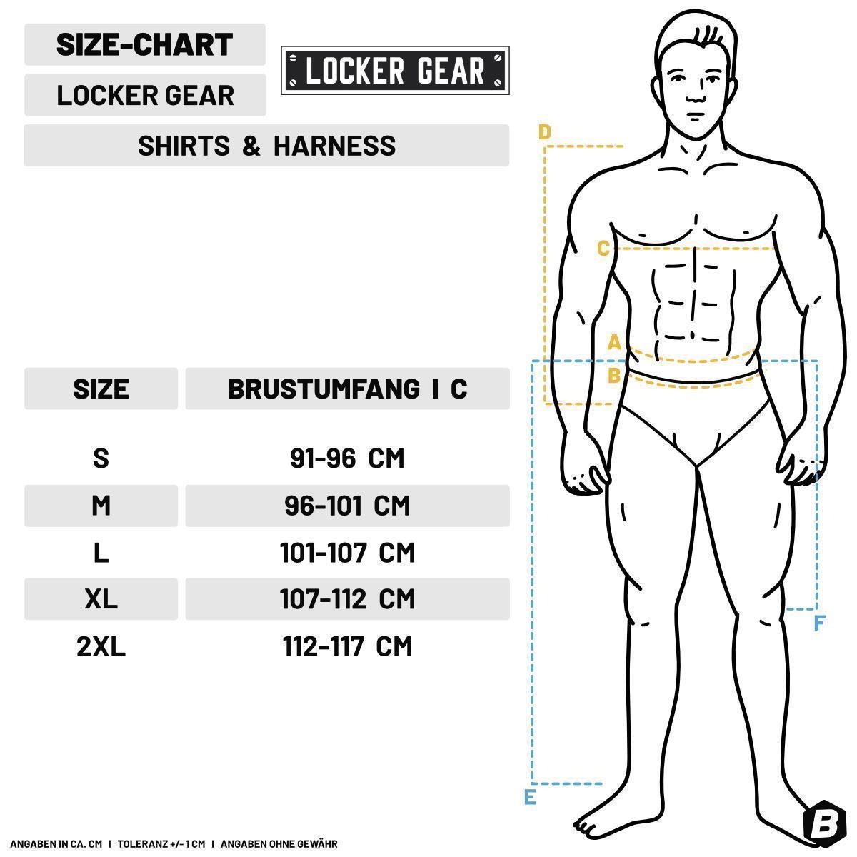 LOCKER GEAR - Kunstleder Hemd I Punch Hole Leatherette Shirt I schwarz-weiß I