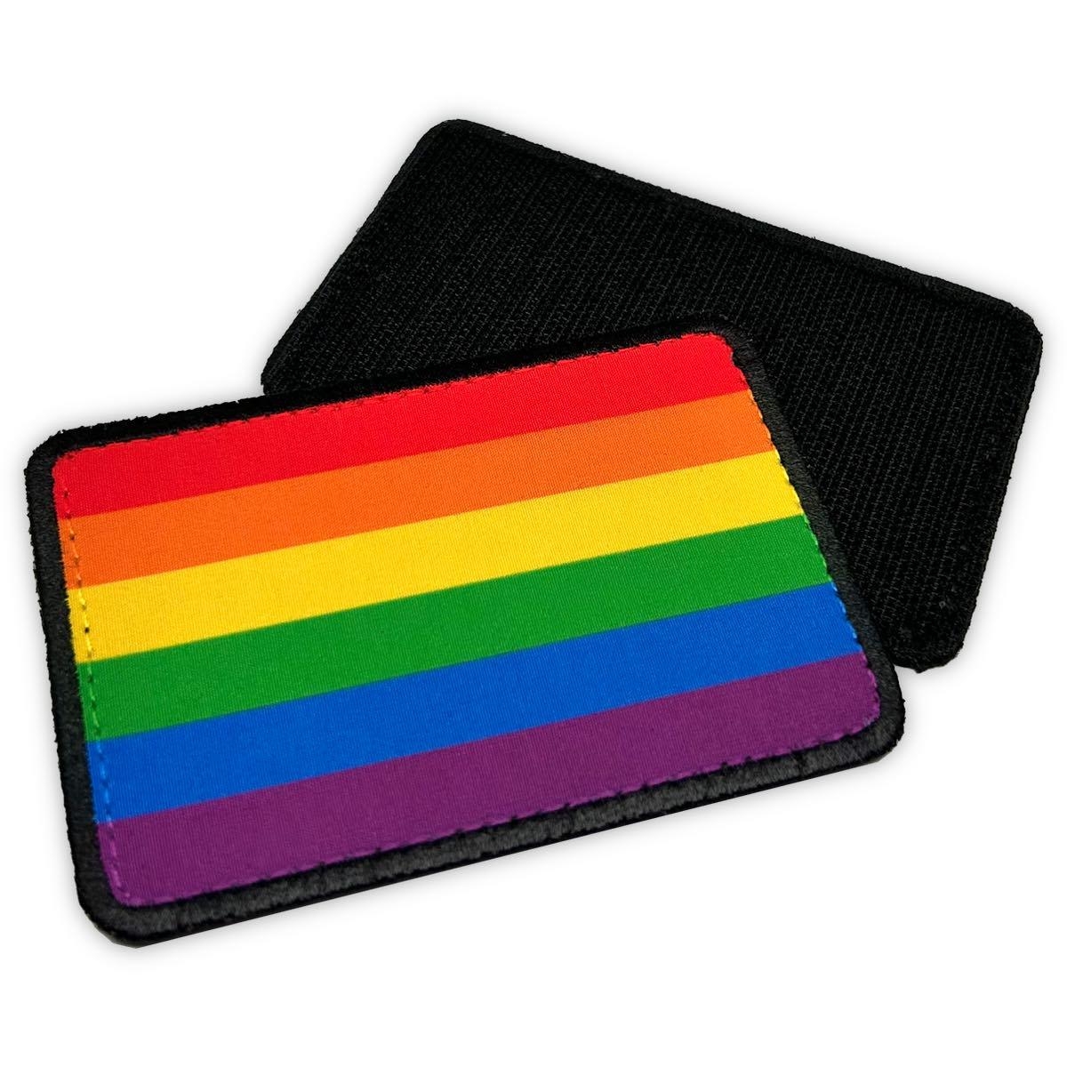 PRIDE - Klett-Patch I Regenbogen-Flagge I 6,5 x 10-cm