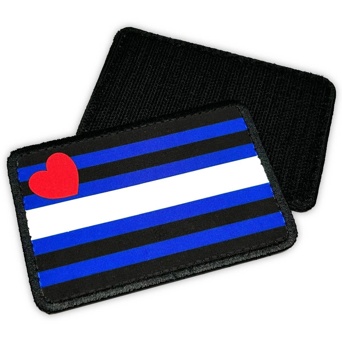 PRIDE - Klett-Patch I Leder-Flagge I 6,5 x 10-cm