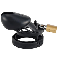 BRUTUS - Soft-Silicone Play-Cage-Set I DENIAL CAGE I schwarz