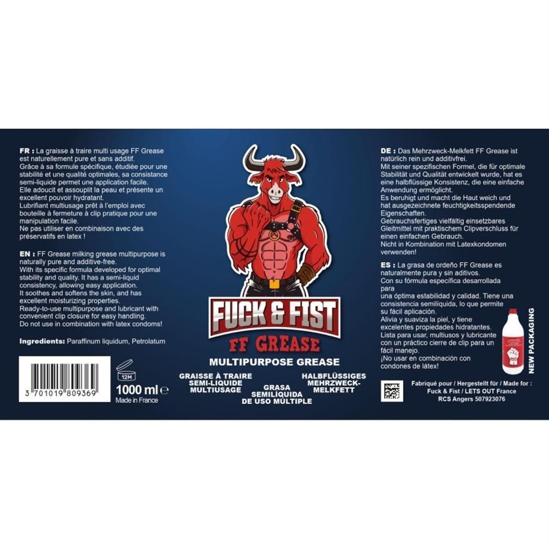 FUCK & FIST - FF-Gleitmittel I Milking-Grease I 1000-ml Flasche