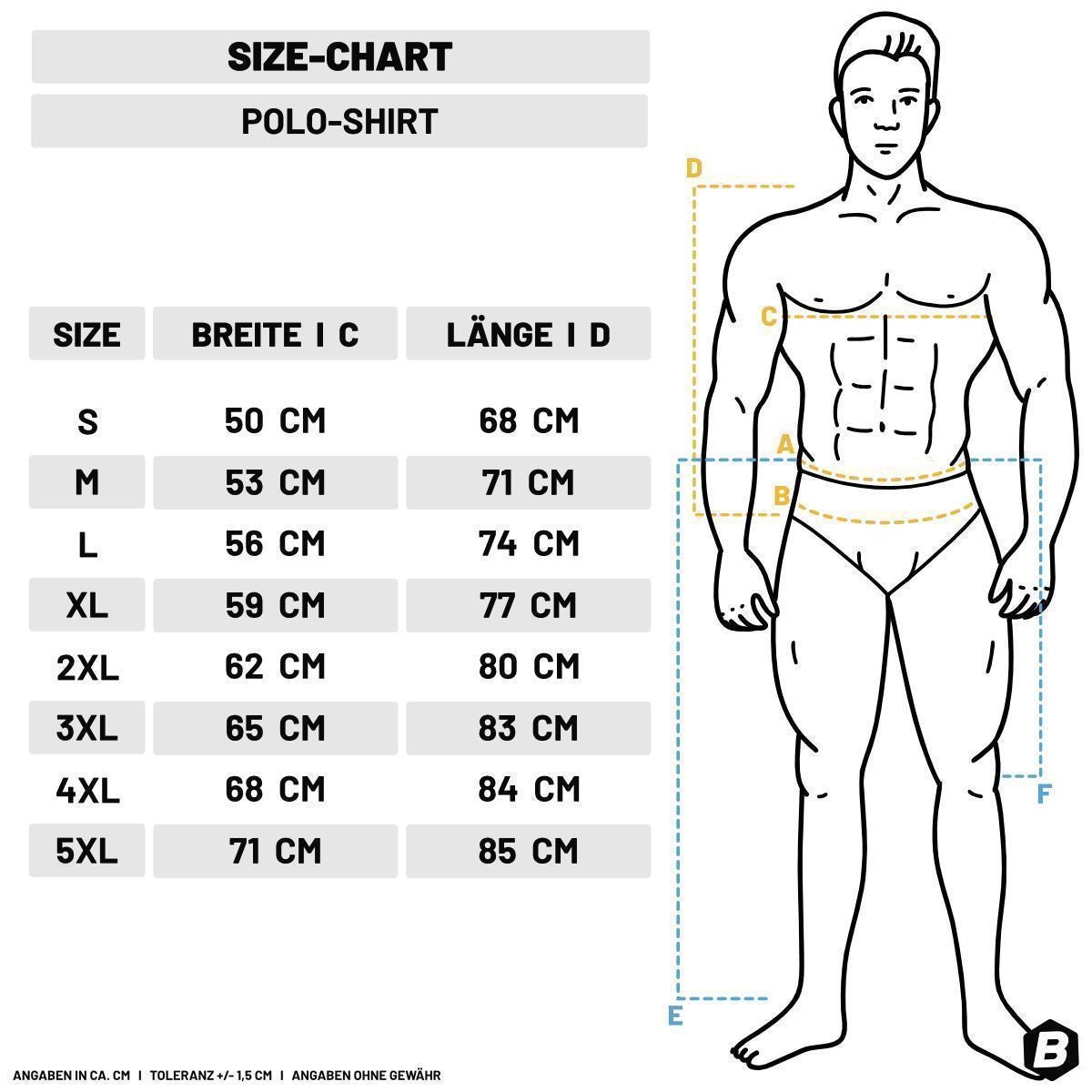 LC STUTTGART - Polo-Shirt I Vereins-Logo I bestickt I schwarz I