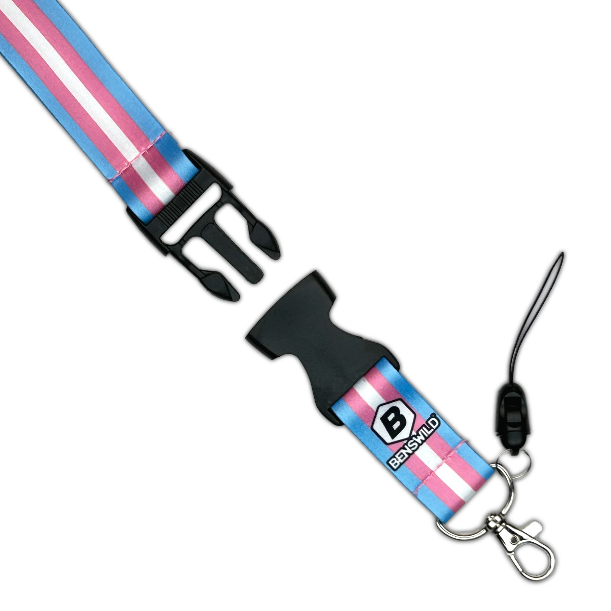 PRIDE - Schlüsselband mit Clip I Transgender-Flagge