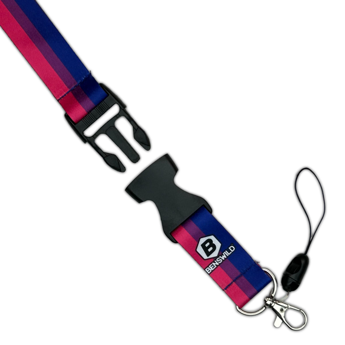 PRIDE - Schlüsselband mit Clip I Bisexuell-Flagge