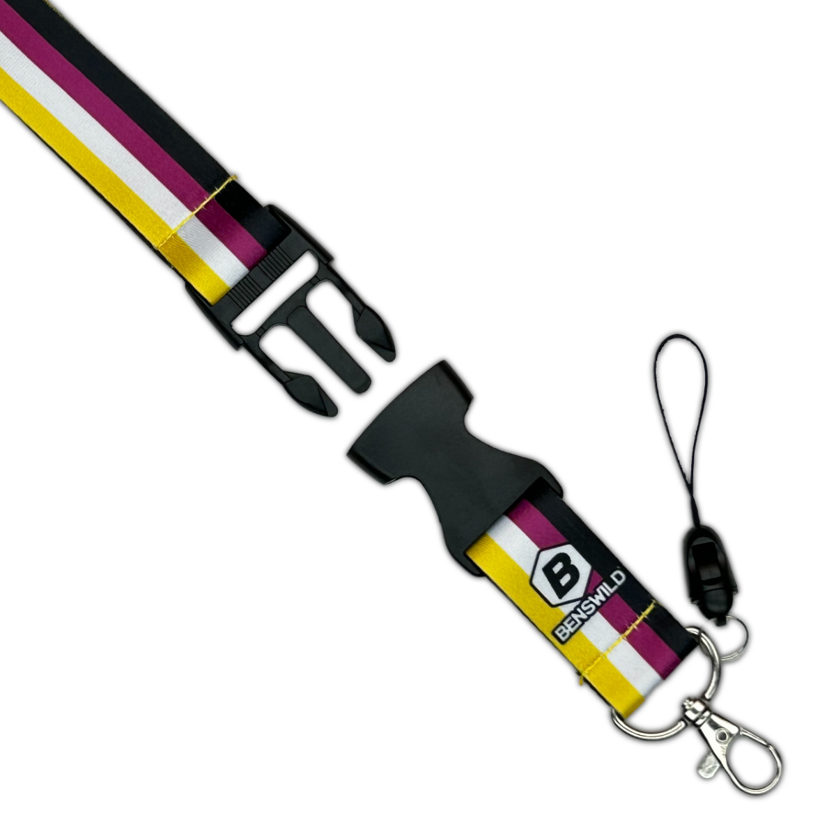 PRIDE - Schlüsselband mit Clip I Non-Binär-Flagge