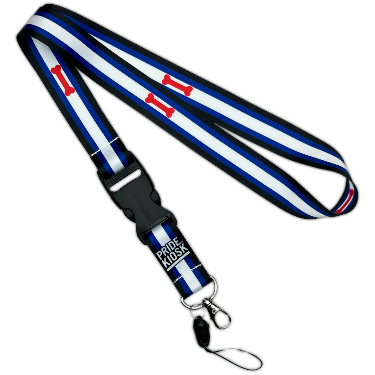 PRIDE - Schlüsselband mit Clip I Puppy-Play-Flagge