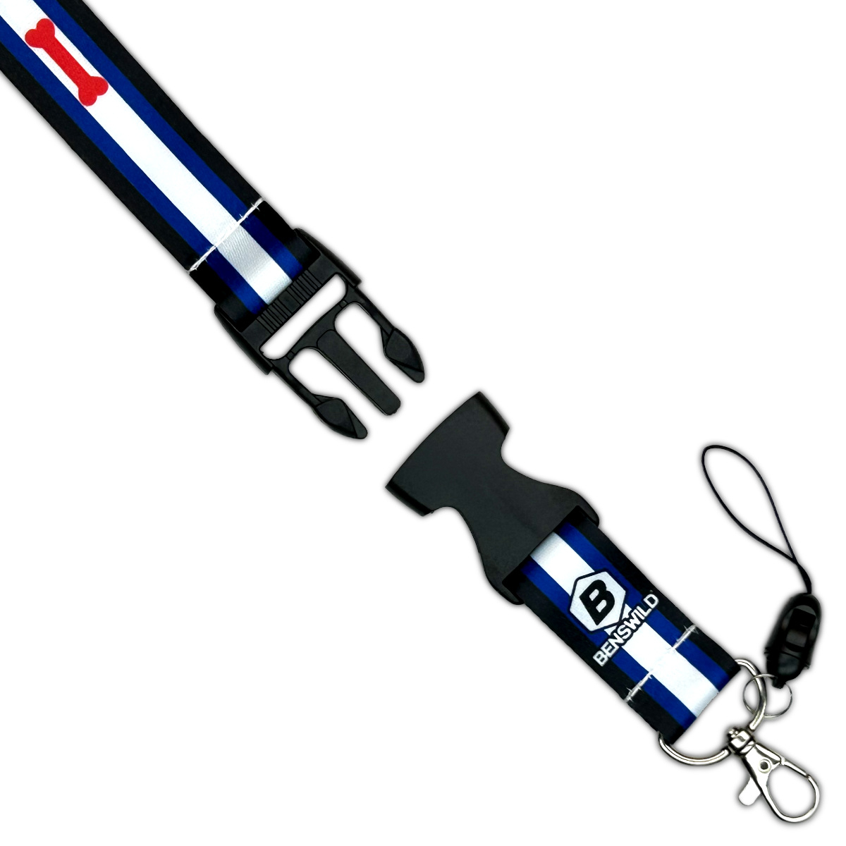 PRIDE - Schlüsselband mit Clip I Puppy-Play-Flagge