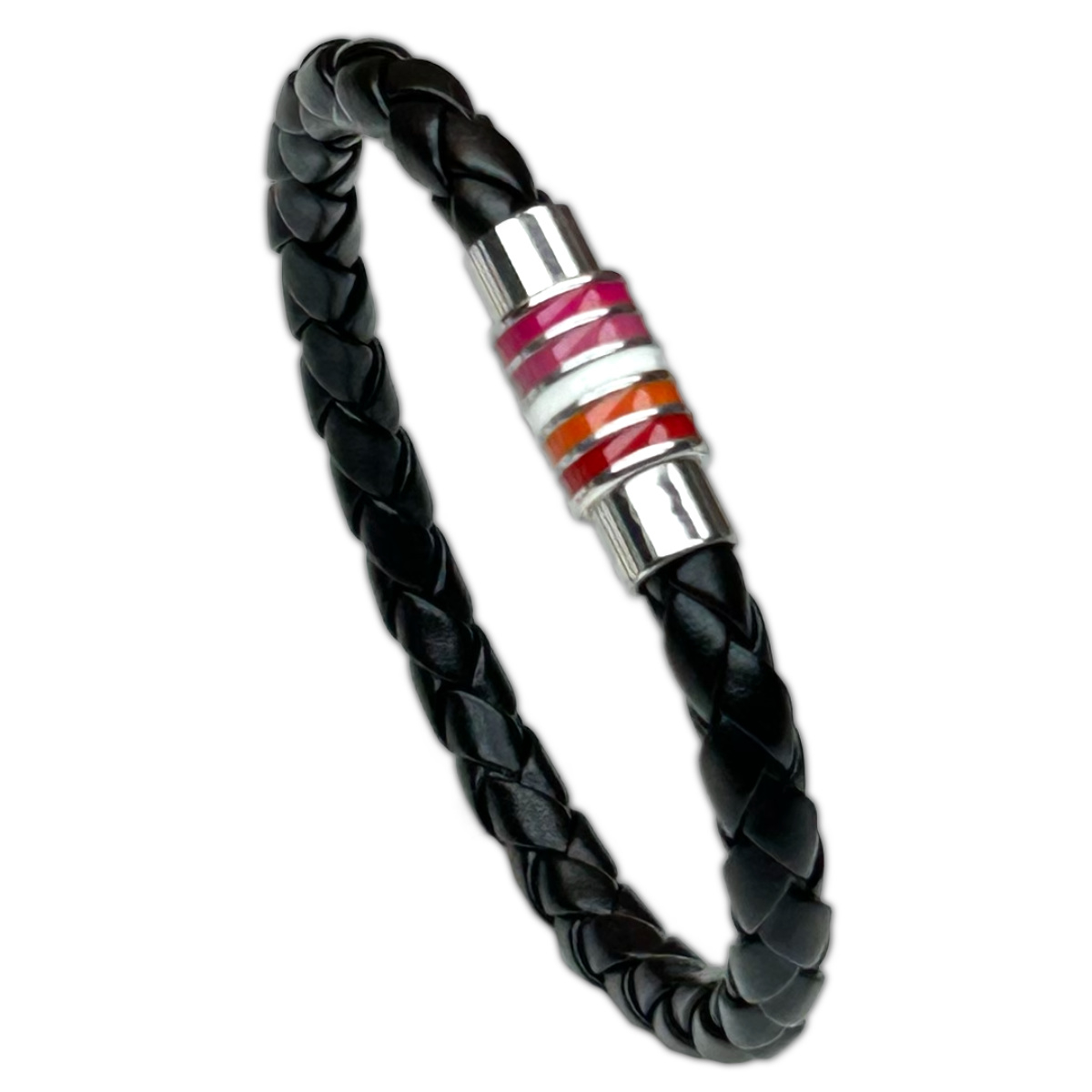 PRIDE - Armband mit Magnetverschluss I Lesbisch I schwarz