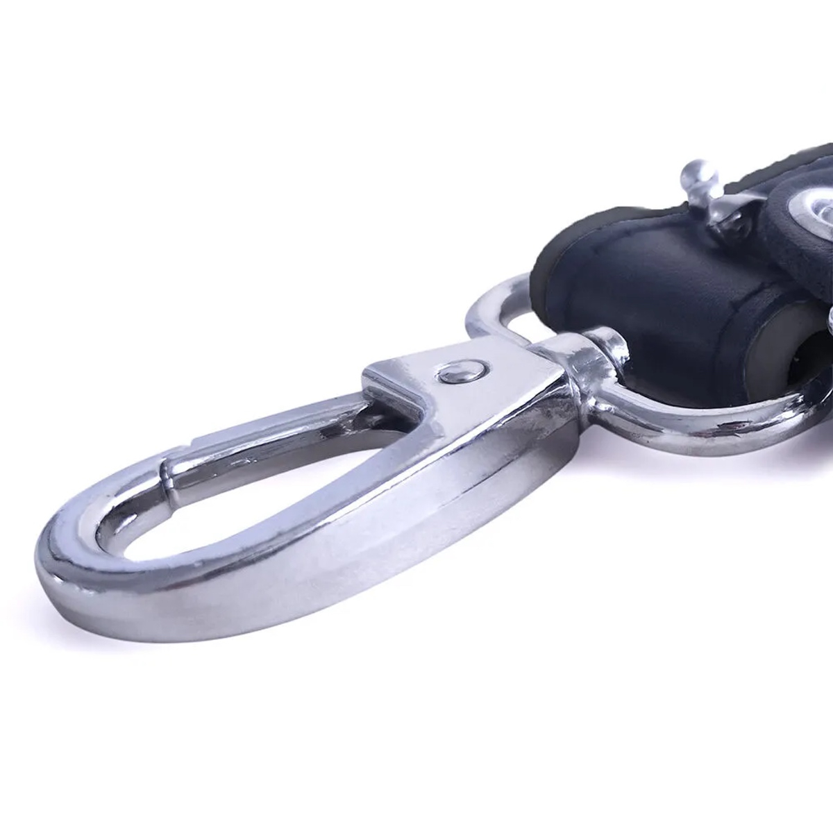 BRUTUS - Leather Puppy-Play Leash I Short I schwarz