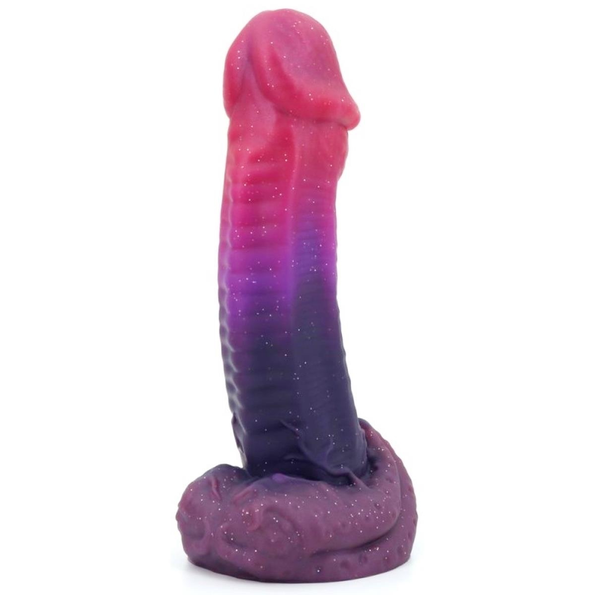 BAD-DEMON I Dildo I Galactic Trost I 18 x 5 cm I Silikon I pink-lila